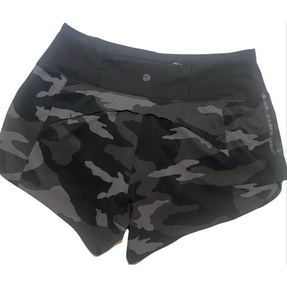 Athleta Lined Camo Running Shorts - Picture 4 of 8